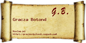 Gracza Botond névjegykártya